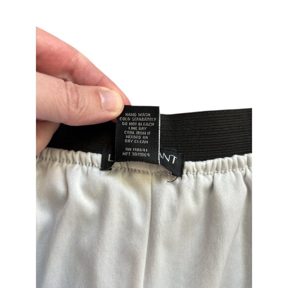 Lane Bryant Skirt Womens 18/20 Blue Black White Pleated Colorblock Maxi Plus - Picture 4 of 6